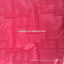 quilting fabric ,100% polyester embroidered fabric for winter coat